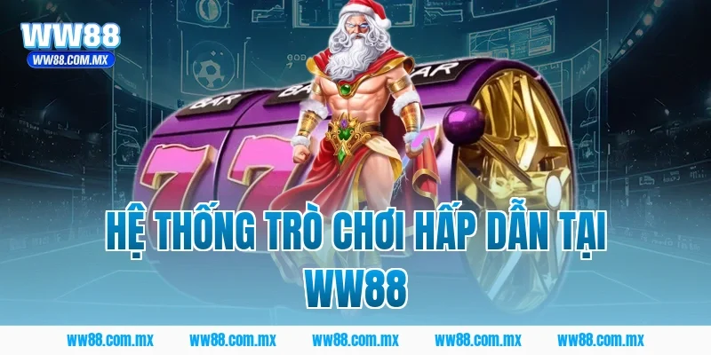 Hệ thống trò chơi hấp dẫn tại WW88